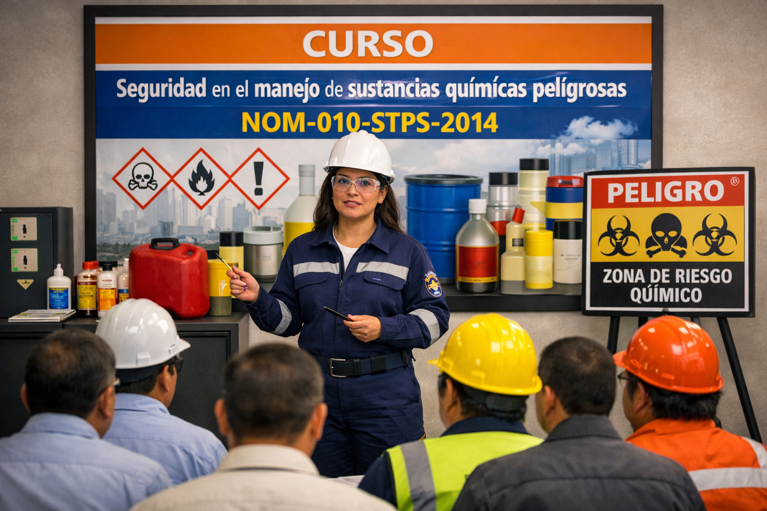 Seguridad en el Manejo de Sustancias Químicas Peligrosas. NOM-010-STPS-2014